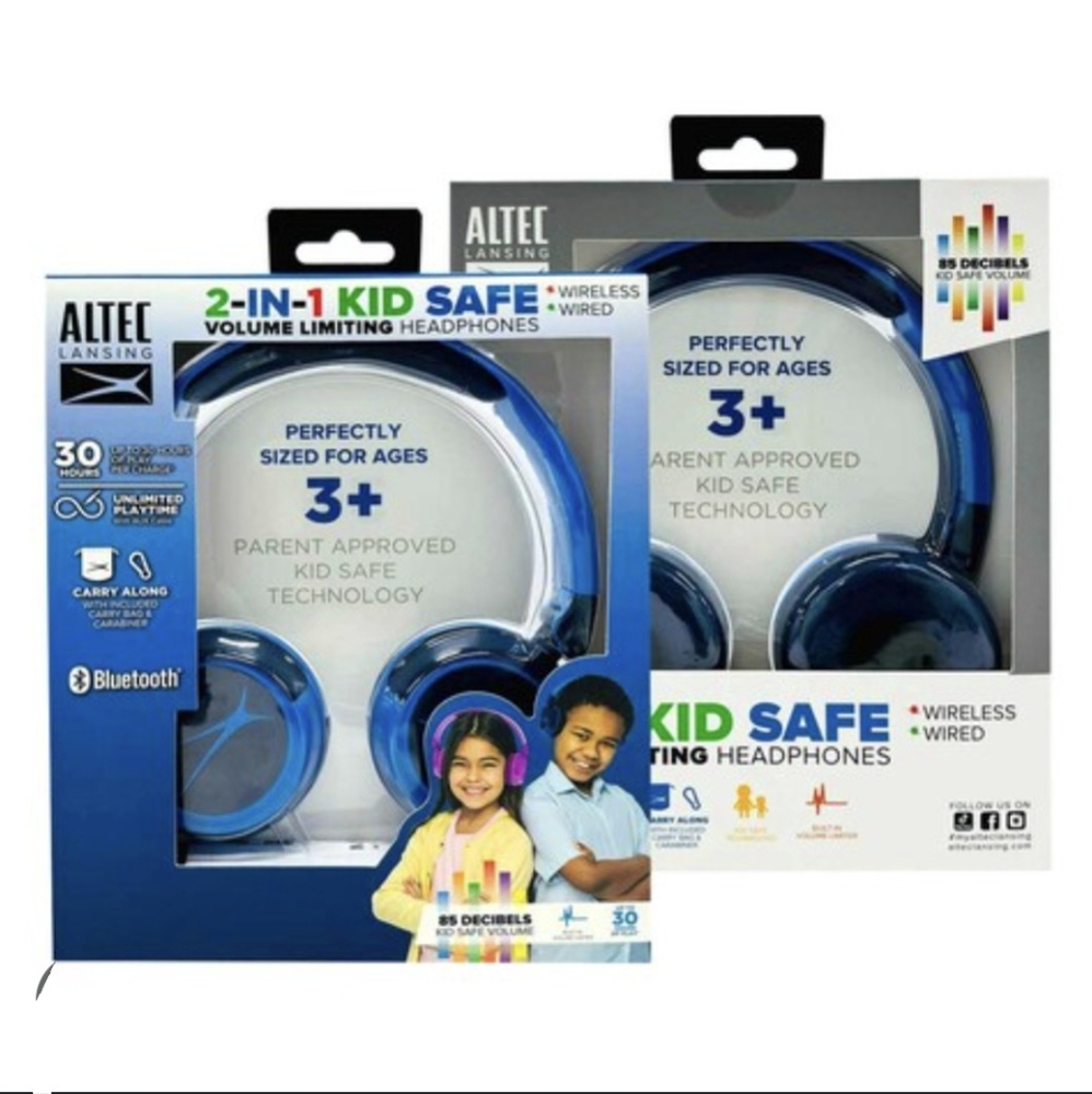 Blue Kid Safe Headphones
